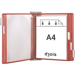 Extension pour support mural Tarifold - Nb de pochettes:10 - Rouge - Image principale
