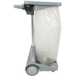 Chariot porte-sac poubelle avec couvercle et pédale - 120 L - Image 10