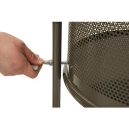 Corbeille d'extérieur graphite 80 L sur support - Image 3