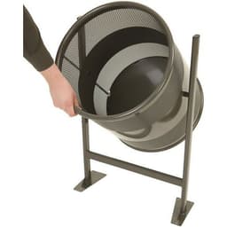 Corbeille d'extérieur graphite 80 L sur support - Image 2