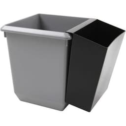 Lot de 4 Poubelle à papier en cône 21L Gris - Image 5
