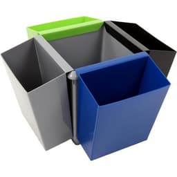 Lot de 4 Poubelle à papier en cône 21L Gris - Image 6