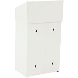 Poubelle avec tête hygiènique 18L, Coloris : Blanc - Image 2