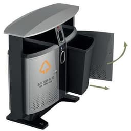 Poubelle d'extérieur Design  piles et tri sélectif - 2 X 39 L - Image 2