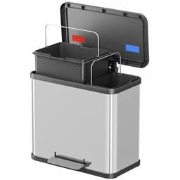 Poubelle Öko Duo Plus L 17 + 9 L - Hailo, Matériau : acier inoxydable - Image 5
