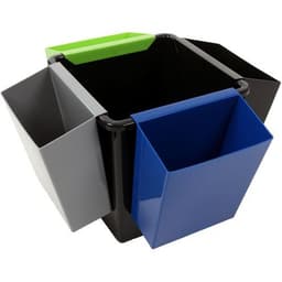 Corbeille à papier carrée - 27 L Noir - Image 6