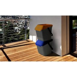Poubelle EasyMax 35 L noir/bleu - Image 3