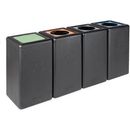 Poubelle circulaire BrickBin 65L Déchets organiques Noir/ver - Image 4