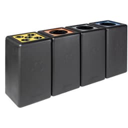 Poubelle circulaire BrickBin 65L Papier Noir/blue - Image 9