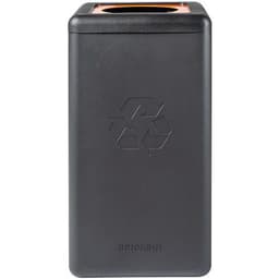 Poubelle circulaire BrickBin 65L Plastiques noir / orange - Image 9