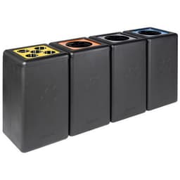 Poubelle circulaire à gobelets BrickBin Cups 65L noir/jaune - Image 8