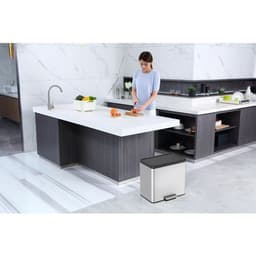 Poubelle à pédale Essential Recycler Step Bin 15+15 L inox m - Image 12