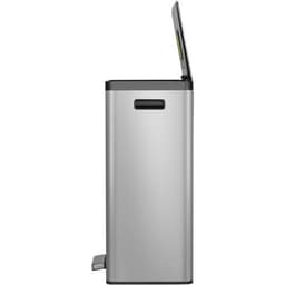 Poubelle à pédale Ecocasa II Recycling Step Bin 20+20 L inox - Image 2