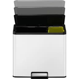 Poubelle à pédale Essential Recycler Step Bin 20+9 L blanc - Image 4