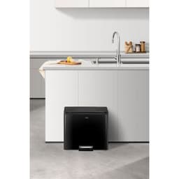 Poubelle à pédale Essential Recycler Step Bin 20+9 L noir - Image 3