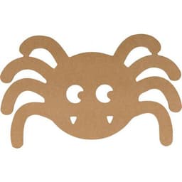 Silhouette MDF Halloween Araignée 15cm - Image principale