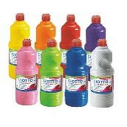 Assortiment 8 flacons 1 litre gouache giotto complémentaire - Image principale