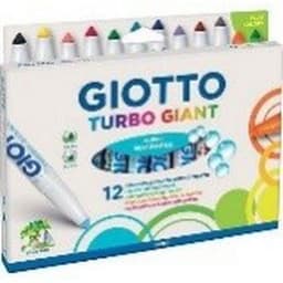 Etui 12 feutres pointe extra large turbo Giant Omyacolor Giotto - Image principale