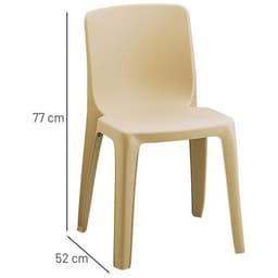 Chaise empilable Denver, M2, beige - Image 4