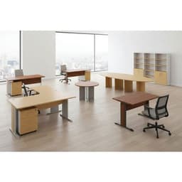 Caisson hauteur bureau Quatuor profondeur 70 cm Hêtre/alu Hêtre - Image 8