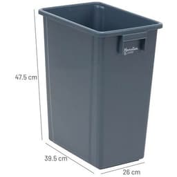 Collecteur de tri 40 L gris - Manutan Expert - Image 6