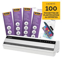 Plastifieuse Fellowes saturne 3I + 1 boite de 100 pochettes plastification 80 microns offerte - Image principale