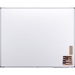 PREMIUM tableau blanc 120x150cm Acier laqué blanc - Image principale