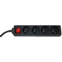 Multiprise 4 prises avec interrupteur noir - 4,0 m - Image 5