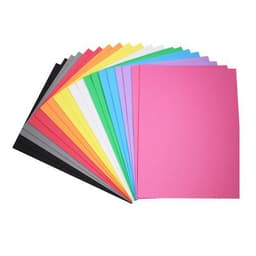 Pochette de 20 feuilles 40 x 30 cm caoutchouc mousse épaisseur 2mm, couleurs assorties - Image principale