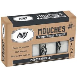 Lot de 12 Ruban attrape-mouches écologiques à la glu - Image principale