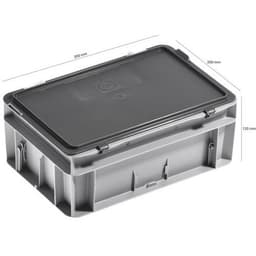 Bacs à couvercle RAKO gris - 300x200mm - 5 et 9 L, Capacité : 5 L - Image 2