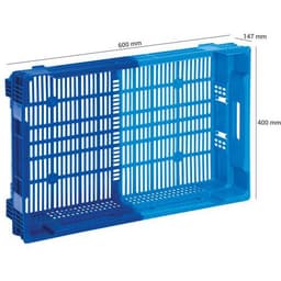 Bac norme europe 26l 600x400x147 bic olore bleu - Image 2