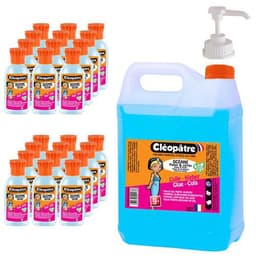 Schoolpack 24 flacons 50 ml + 1 flacon 5 litres colle océane bleue + 1 pompe doseuse - Image principale