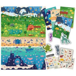 Atelier 12 enfants gommettes format géant animaux - Image principale