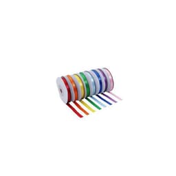 Lot de 8 rubans satin 1 face - 6mmx10 Ml - 8 coloris - Image 2