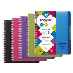 Linicolor Evolutiv'Book 16x21cm 180p Q.5x5 cadré perfo. 6 trous - Lot de 5 - Image principale