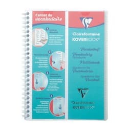 Koverbook carnet vocabulaire spiralé 14,8x21cm 100p Ligné marge centrale - Lot de 10 - Image principale