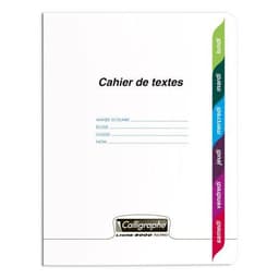 Calligraphe Textes piqué incolore 17x22 124p séyès 90g - Lot de 10 - Image principale