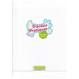 Calligraphe T.P. Cahier piqué incolore 21x29,7cm 96p séyès/uni 90g - Lot de 5 - Image principale