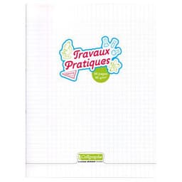 Calligraphe T.P. Cahier piqué incolore 24x32cm 96p séyès/uni 90g - Lot de 5 - Image principale