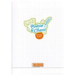 Calligraphe Poésie & chant Cahier piqué incolore A4 96p R séyèsV uni 90g - Lot de 10 - Image principale