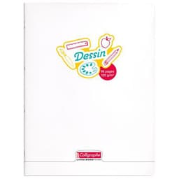 Calligraphe Dessin Cahier piqué incolore 24X32cm 96p uni 120g - Lot de 5 - Image principale