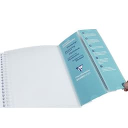 Koverbook carnet vocabulaire spiralé 14,8x21cm 100p Ligné marge centrale - Lot de 10 - Image 4