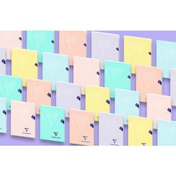 Mimesys PASTEL cahier piqué polypro 24x32cm 96p séyès coloris assortis - Lot de 10 - Image 2