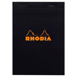 Bloc agrafé Rhodia BLACK N 16 14,8x21cm 80f Q.5x5 80g - Lot de 10 - Image principale