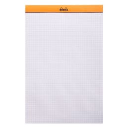 Bloc agrafé Rhodia ORANGE N 19 21x31,8cm 80f Q.5x5 80g - Lot de 5 - Image 2