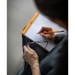 Bloc agrafé Rhodia ORANGE N 19 21x31,8cm 80f Q.5x5 80g - Lot de 5 - Image 3