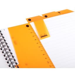 Notebook Rhodiactive 90g RI A5+ 160p Q.5X5+C mcrprf. 6tr règle pp +6 m-p reposit - Lot de 5 - Image 3