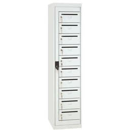 Armoire courrier 10 cases sur socle -  largeur 400 mm - Manutan Expert - Image principale