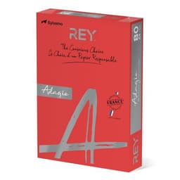 Ramette couleur vive 500 feuilles 80g A4 à la teinte - rouge - Image 3